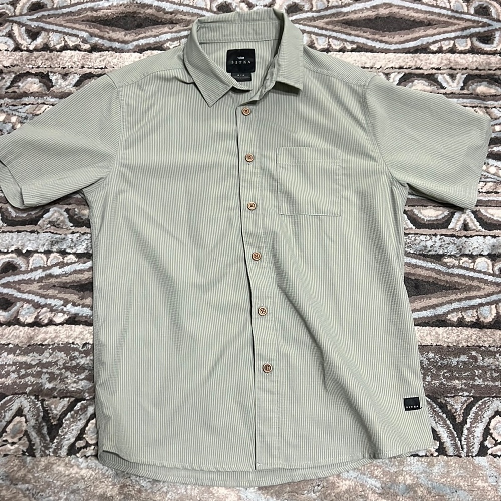 Sitka short sleeve Mojave shirt. Gray. Medium